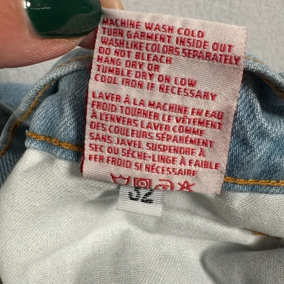 Revice Denim Wide Leg Baggy Jeans Womens Size 32 Light Blue High Rise - Picture 7 of 14